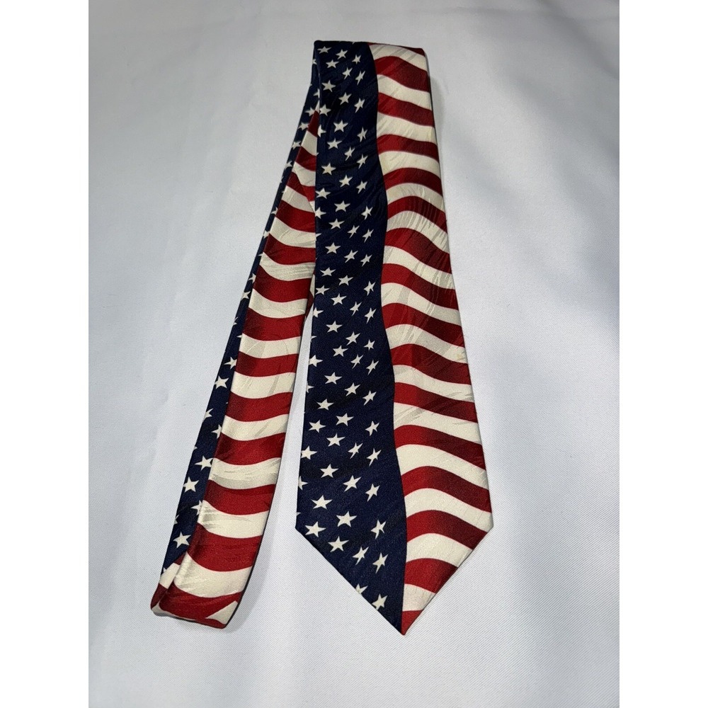 Keith Daniels Tie USA Flag Patriotic Silk  Stars And‎ Stripes